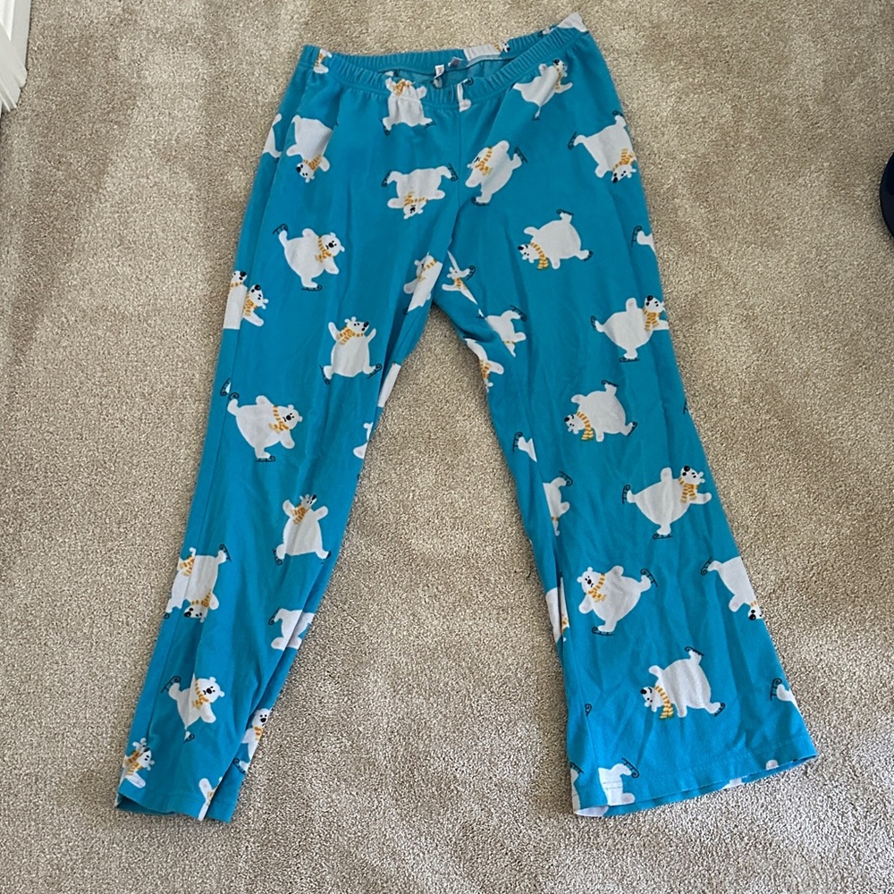 Aeropostale Blue Pajama Pants with Polar Bear Print